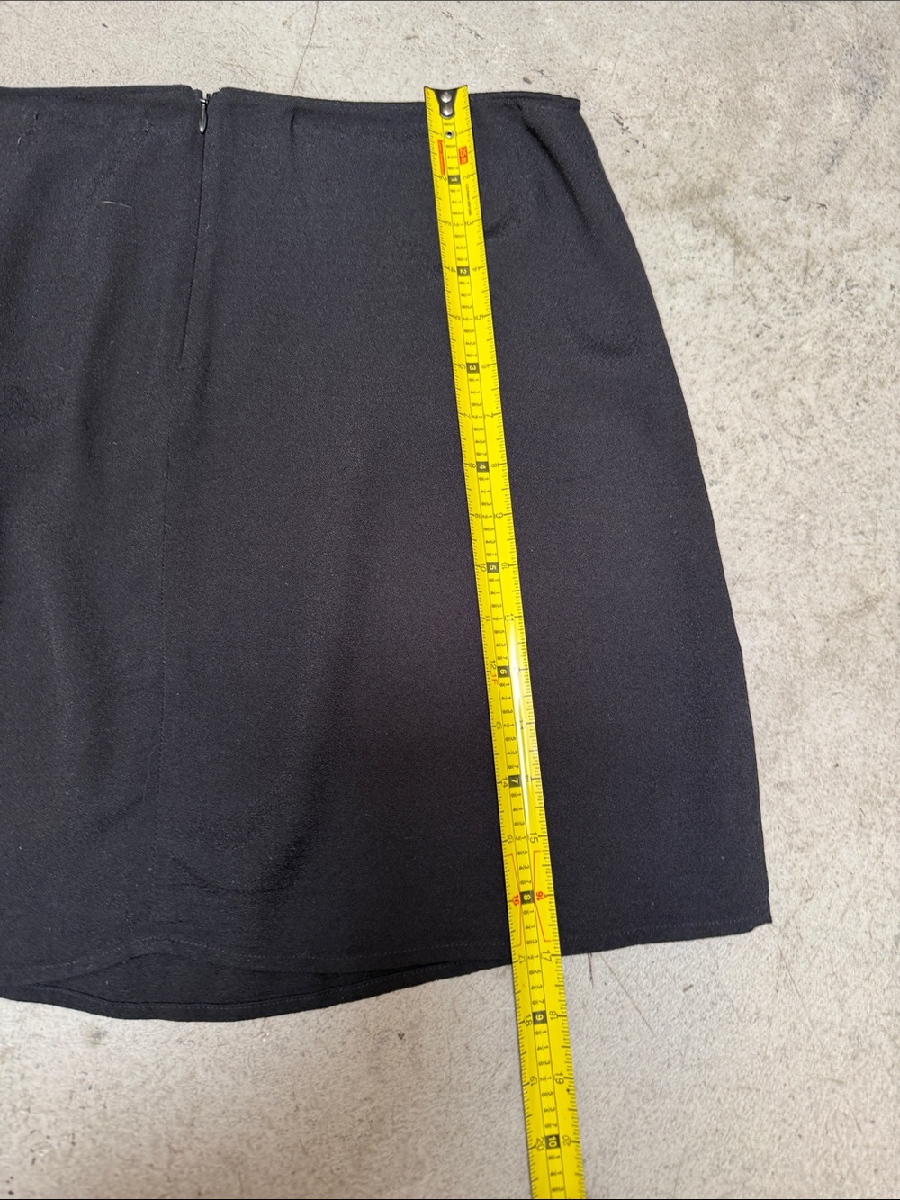 Reformation Black Mini Skirt with Side Button Detail size 10 - Picture 4 of 8
